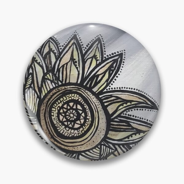 Item preview, Sunflower abstract mandala bloom designed and sold by PeridotGypsy.