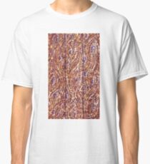 Wood Planks Pointillism by Kristie Hubler Classic T-Shirt