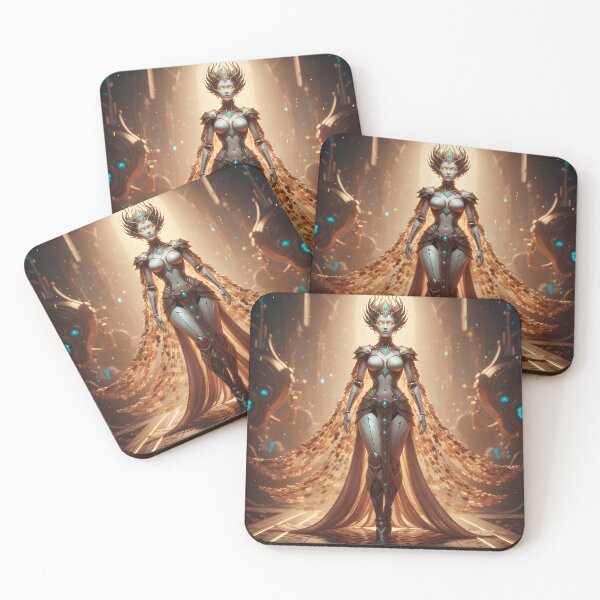 Item preview, Futuristic elegance of an android woman designed and sold by CreativeCorez.