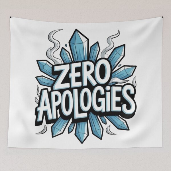 Item preview, Zero Apologies Bold Statement Design designed and sold by NewUSShop.