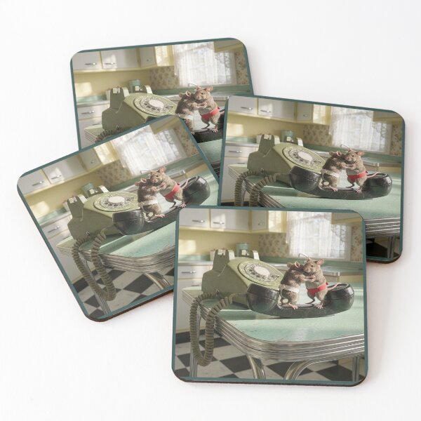 Item preview, Mice Sumo Wrestling on Phone Receiver designed and sold by Tridentulus.