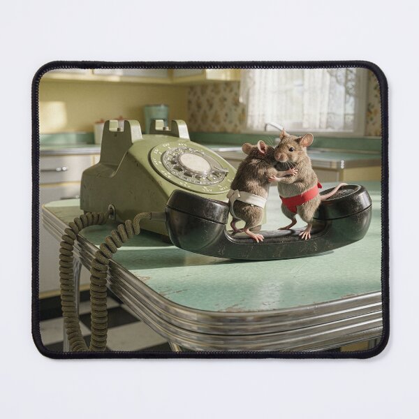 Item preview, Mice Sumo Wrestling on Phone Receiver designed and sold by Tridentulus.