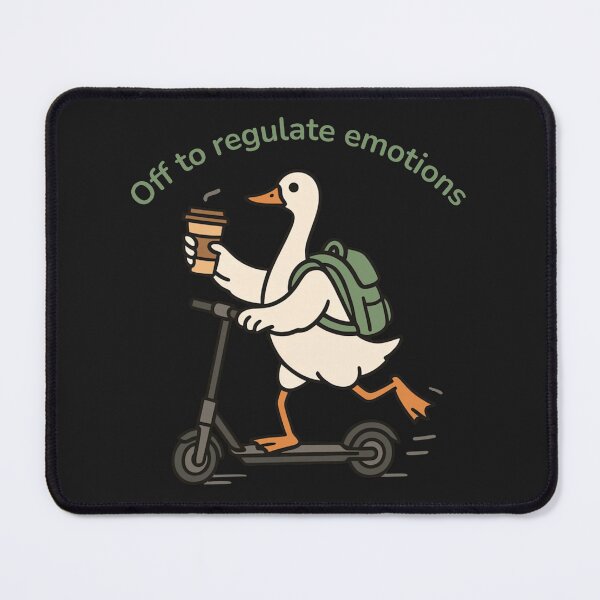 Item preview, Off to Regulate Emotions Funny Goose On Scooter designed and sold by HarberBonita.