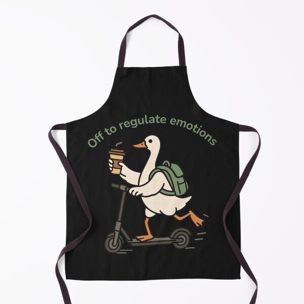 Item preview, Off to Regulate Emotions Funny Goose On Scooter designed and sold by HarberBonita.