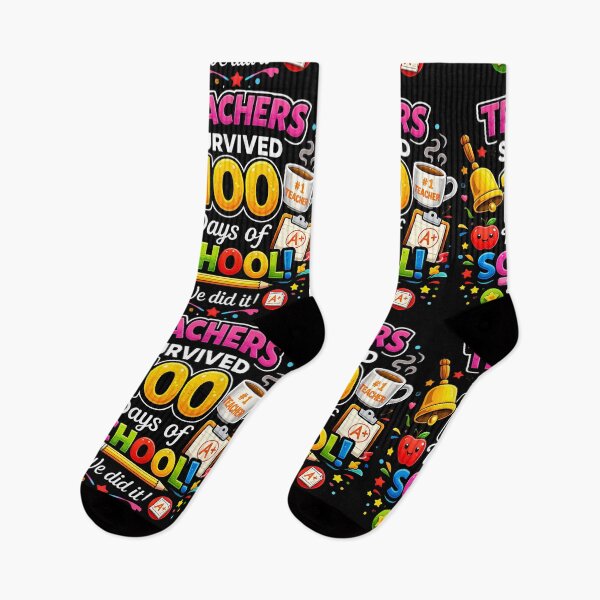 Item preview, Teachers Survived 100 Days of School - We Did It! designed and sold by Culture Atlas .