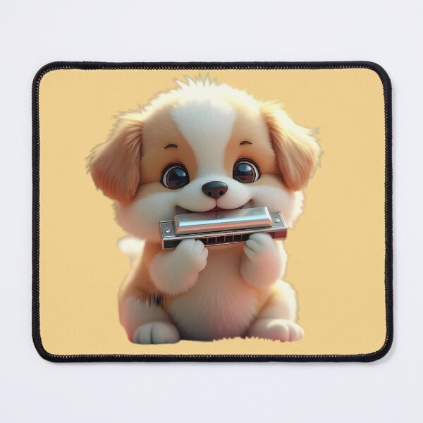 Item preview, Puppy Harmonica Player designed and sold by sweet-family.