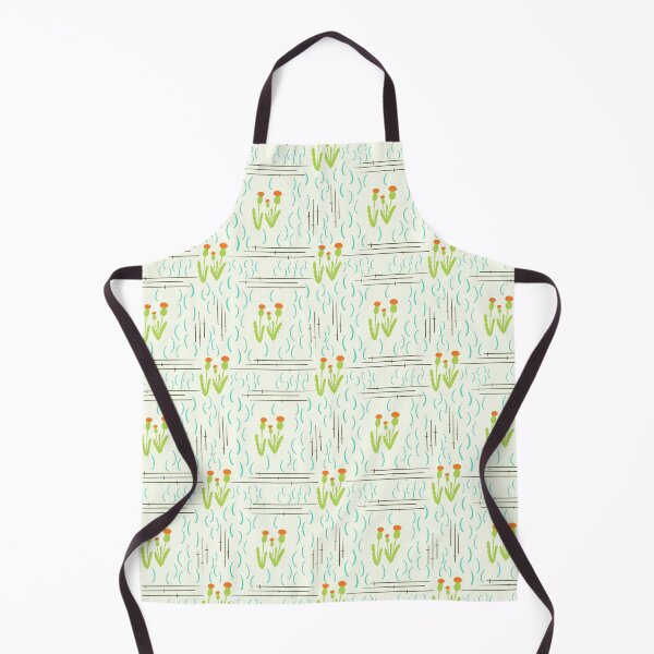 Item preview, Morning Stroll Orange Flower Bud Sticks and Swirls designed and sold by HydrangeaDelMar.