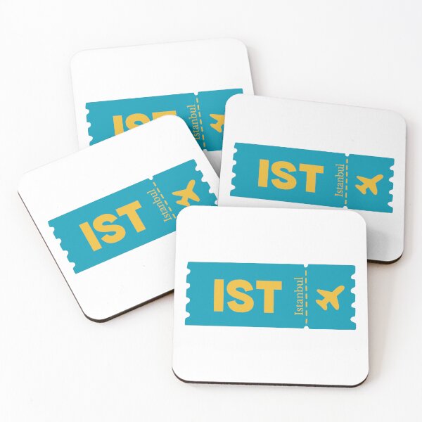 Item preview, IST Istanbul Airport Code Vintage Travel Sticker - Minimalist Istanbul Art designed and sold by Sparkledust Creations.