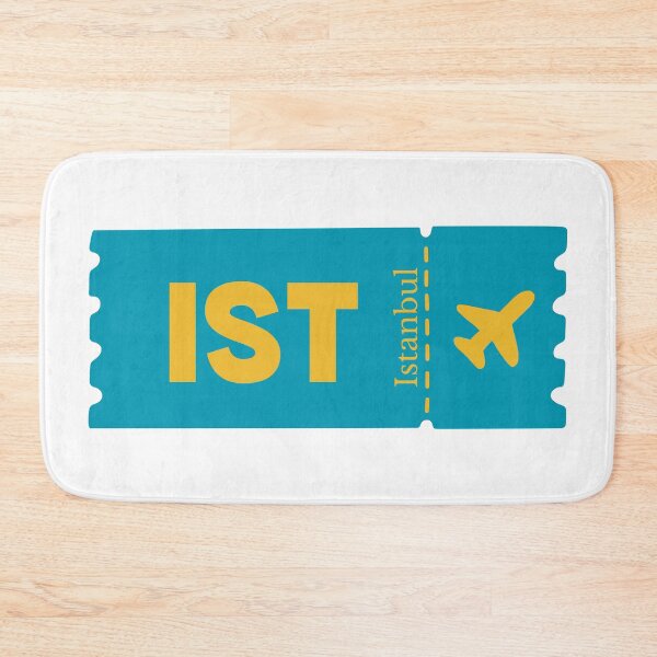 Item preview, IST Istanbul Airport Code Vintage Travel Sticker - Minimalist Istanbul Art designed and sold by Sparkledust Creations.