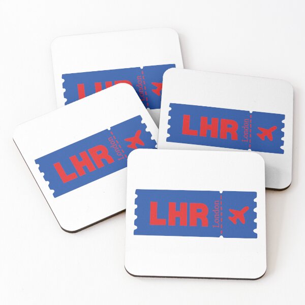 Item preview, LHR London Airport Code Vintage Travel Sticker - Minimalist London Art designed and sold by Sparkledust Creations.