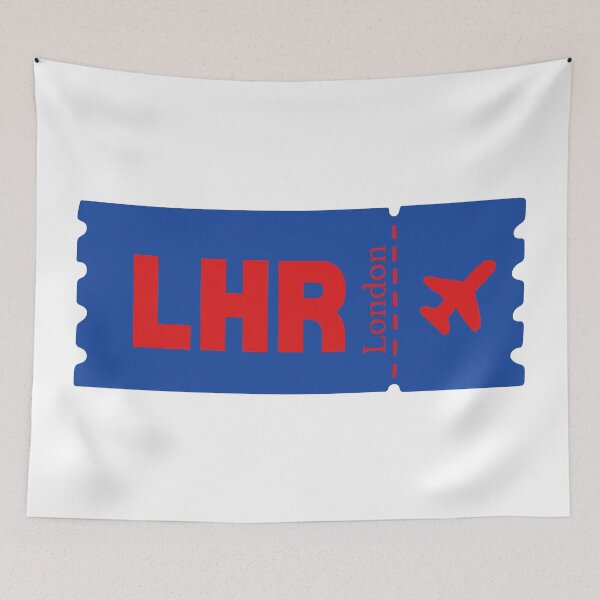 Item preview, LHR London Airport Code Vintage Travel Sticker - Minimalist London Art designed and sold by Sparkledust Creations.
