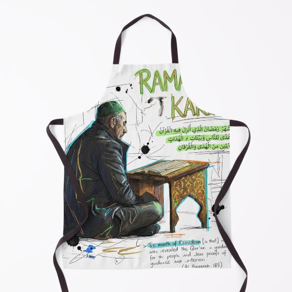 Item preview, Artistic Muslim Man Reading Quran - Ramadan Vibes designed and sold by debuDesign.