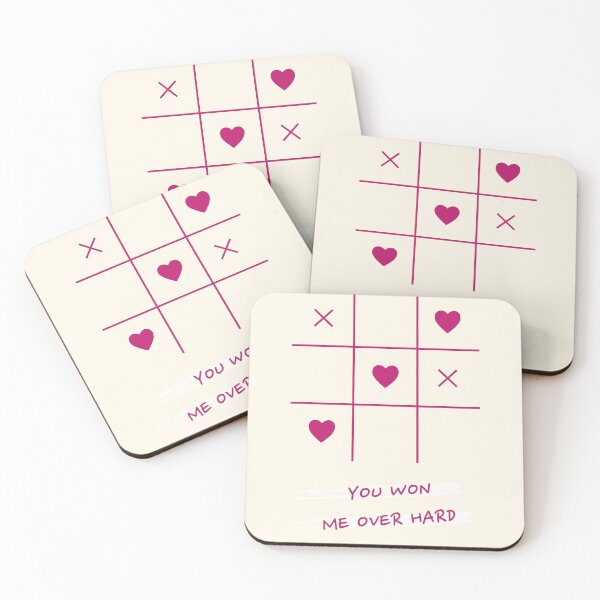 Item preview, Tic Tac Toe Hearts Shirt | You Won Me Over Hard | Couple Love Tee designed and sold by Kokua Apparel.