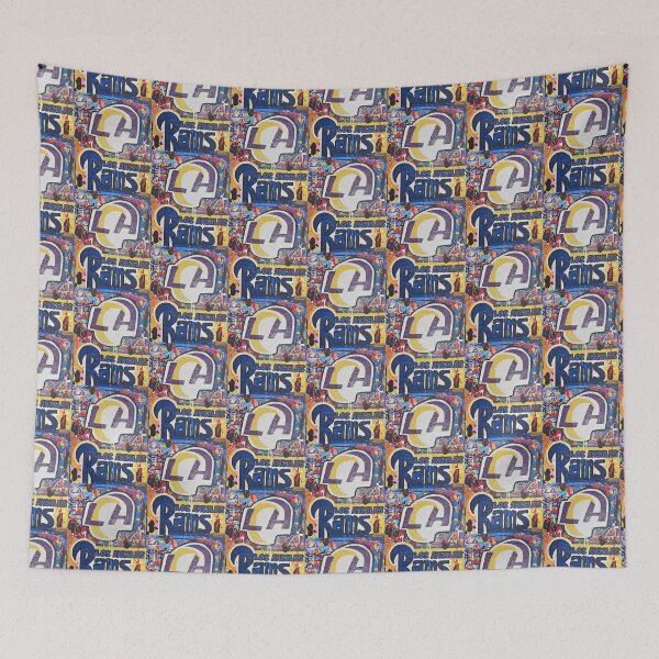 Item preview, Los Angeles Rams Fearless Abstract Force. designed and sold by S.A.F.E Colors of hope studio.