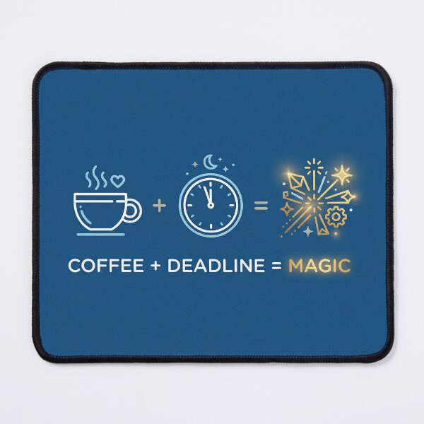 Item preview, Coffee + Deadline = Magic designed and sold by Designer's Funny Zone.