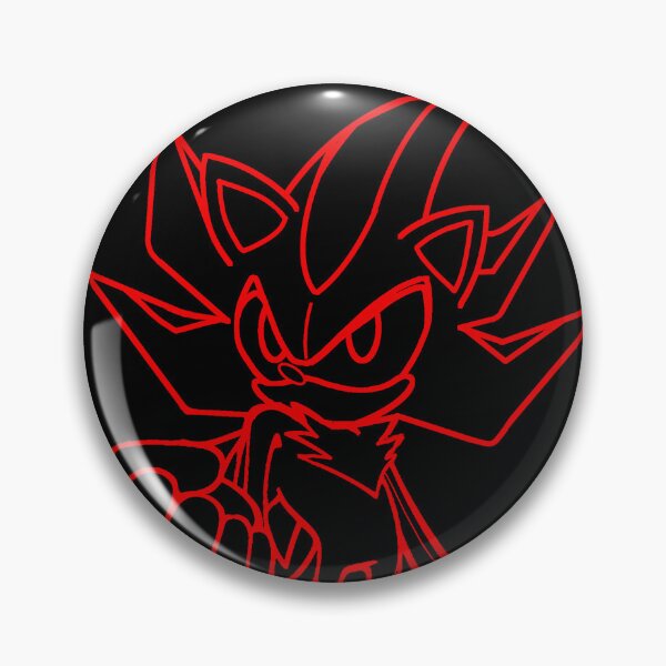 Item preview, Shadow The Hedgehog Black & Red Silhouette  designed and sold by WilliamFixation.