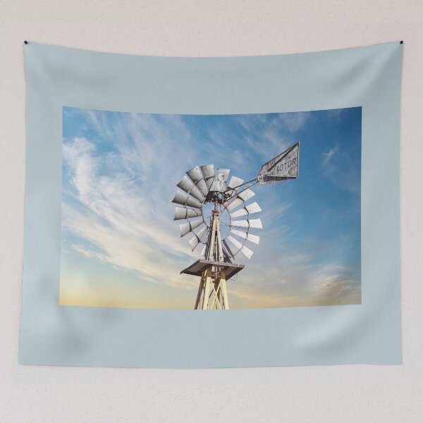 Item preview, Windmill against Blue Sky designed and sold by StylishDecor.