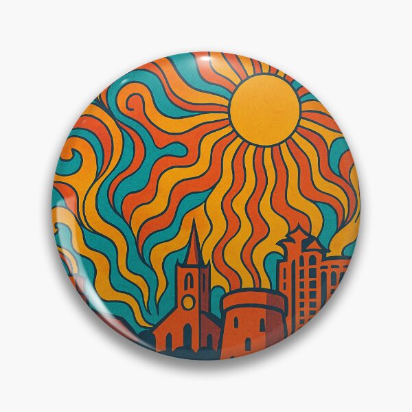 Item preview, Trippy Psychedelic Poster of Nassau | Neon Island Dream | Surreal Caribbean Capital Art designed and sold by PaintedPixels01.