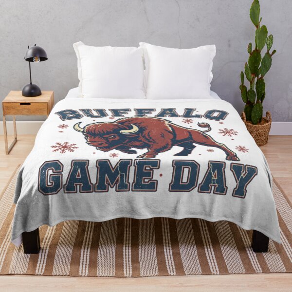 Item preview, Buffalo Game Day Retro Football designed and sold by DIRTYSKETCHH.