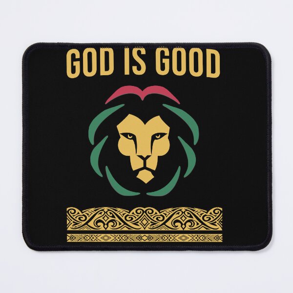 Item preview, God Is Good Lion Graphic T-Shirt | Christian Faith Reggae Colors designed and sold by Kokua Apparel.