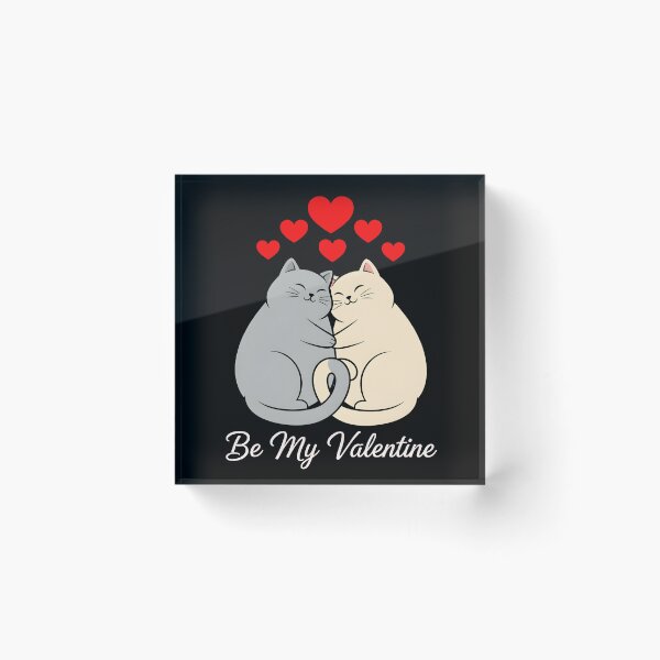 Item preview, Be My Valentine - Cat Couple Love Art designed and sold by MANA-Goods.