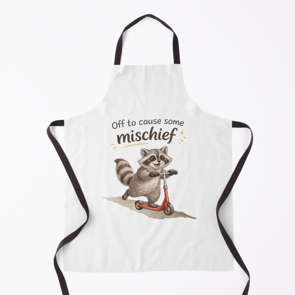 Item preview, Funny Raccoon Riding A Scooter Causing Mischief designed and sold by ColorMeMarley.