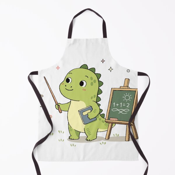 Item preview, Cute Teacher Dino Kids Learning Math Cartoon Dinosaur Illustration designed and sold by MeeraArts&Crafts.