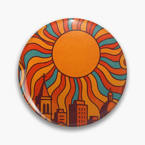 Item preview, Trippy Psychedelic Poster of Mendoza | Neon Andean Wine Country | Surreal Argentine City Art designed and sold by PaintedPixels01.