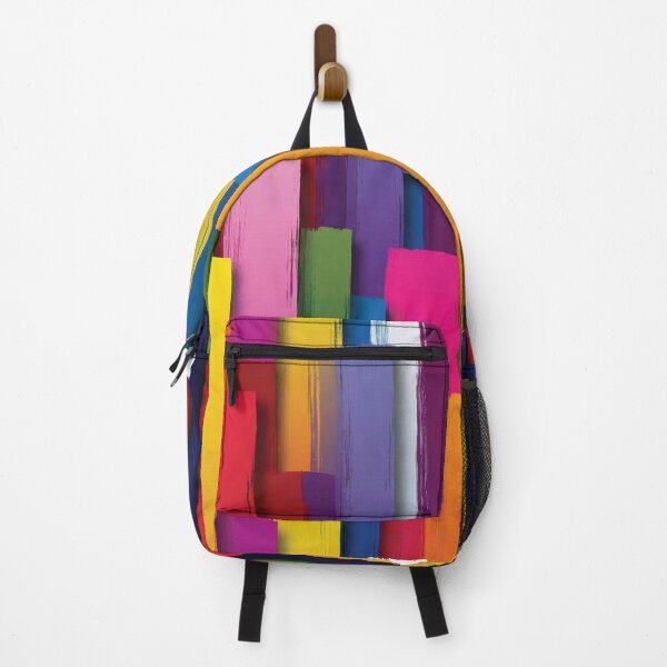 Item preview, Vibrant Colorful Vertical Textured Brushstroke Art designed and sold by DGtaLrtcom.