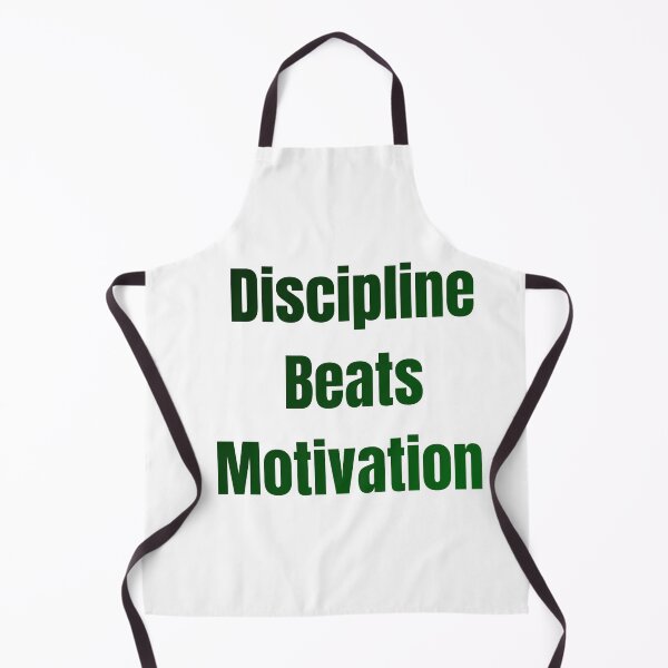 Item preview, Discipline Beats Motivation – Gym Quote designed and sold by FitAuraStudio.