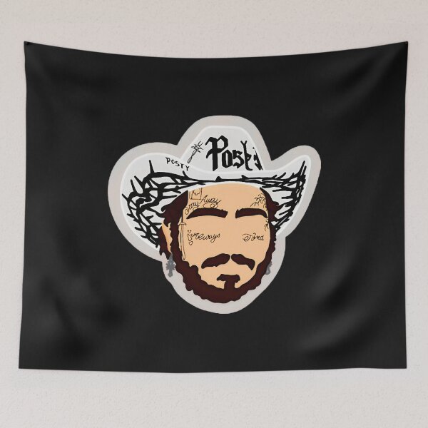 Artikelvorschau, Post Malone – Live Retro Rockstar Collage entworfen und verkauft von walburnodrake.
