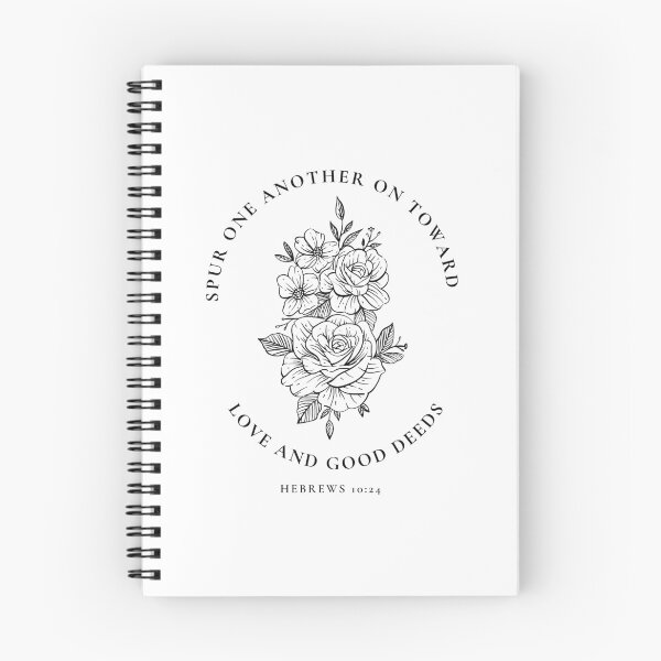 Item preview, Love and Good Deeds – Hebrews 10:24 Floral Christian, Faith & Encouragement designed and sold by dutchlovedesign.