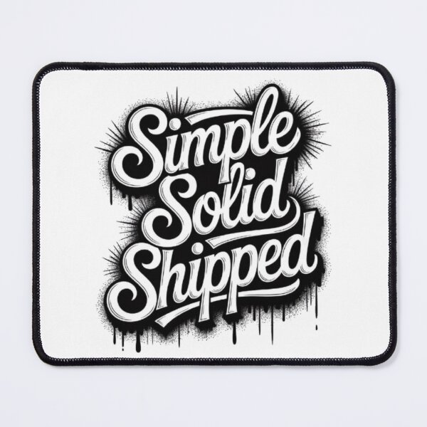Item preview, Simple Solid Shipped Minimal Statement Design designed and sold by NewUSShop.