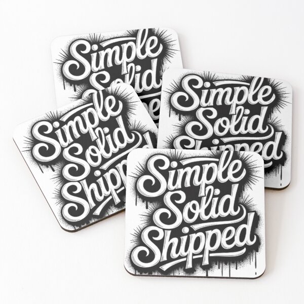 Item preview, Simple Solid Shipped Minimal Statement Design designed and sold by NewUSShop.