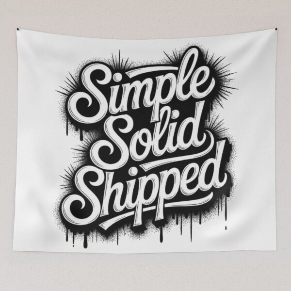 Item preview, Simple Solid Shipped Minimal Statement Design designed and sold by NewUSShop.