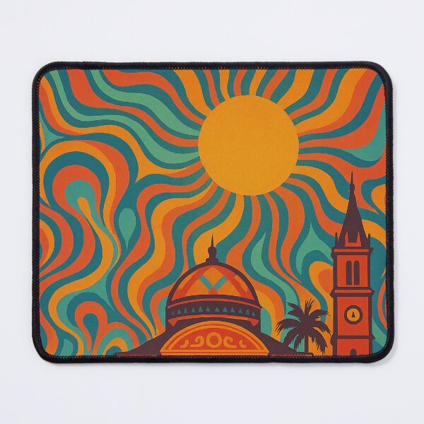 Item preview, Trippy Psychedelic Poster of Manaus | Neon Amazon Metropolis | Surreal Brazilian Jungle City Art designed and sold by PaintedPixels01.
