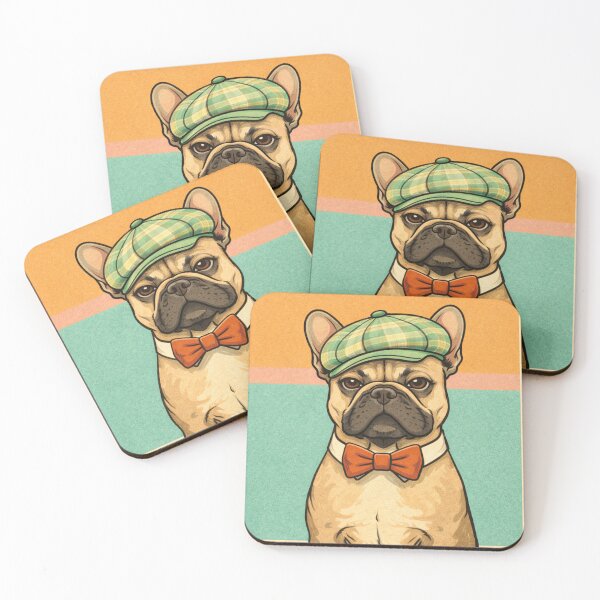 Item preview, French Bulldog Golfer – Retro Gentleman Dog Art designed and sold by Pickled Poppies .