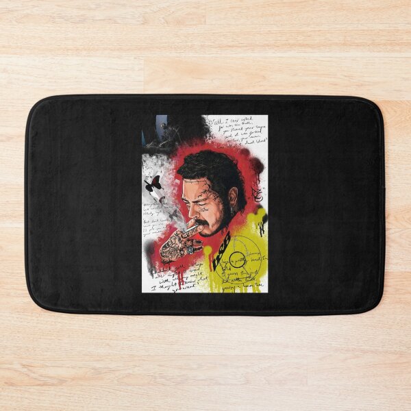 Artikelvorschau, Post Malone – Live Retro Rockstar Collage entworfen und verkauft von walburnodrake.
