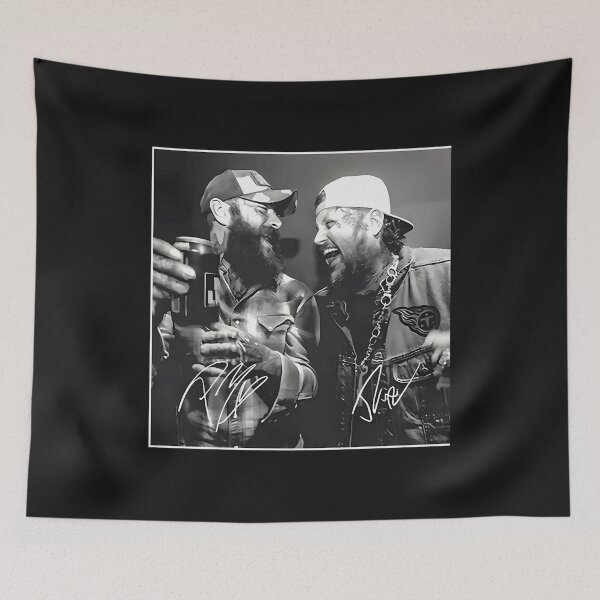 Artikelvorschau, Post Malone – Live Retro Rockstar Collage entworfen und verkauft von walburnodrake.