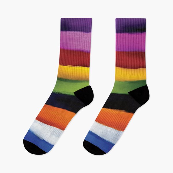 Item preview, Vibrant Colorful Horizontal Abstract Painted Stripes designed and sold by DGtaLrtcom.