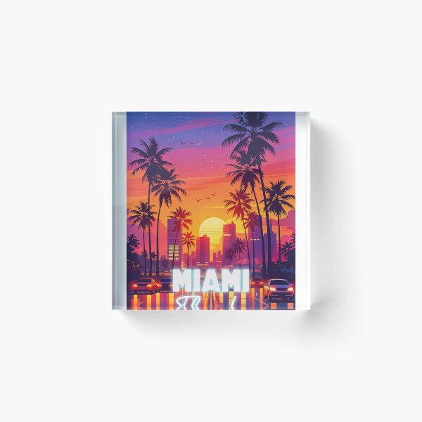 Item preview, retro miami art designed and sold by KiwiGrizzly.