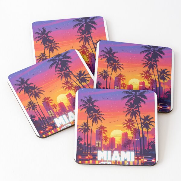 Item preview, retro miami art designed and sold by KiwiGrizzly.