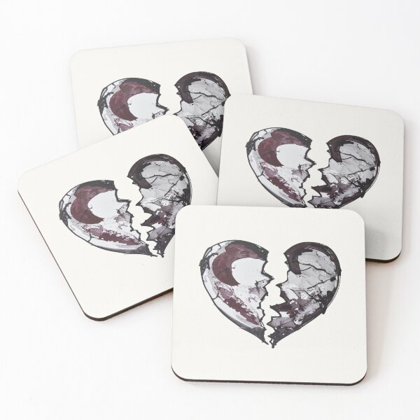 Item preview, Broken Heart Abstract Love Art designed and sold by yara.lahdo.