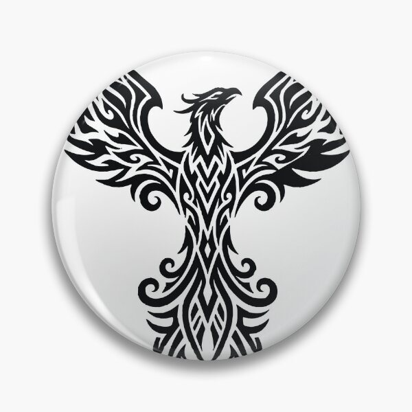 Item preview, Tribal Phoenix Firebird Rising Rebirth Tattoo Style designed and sold by Creative League Ignite.