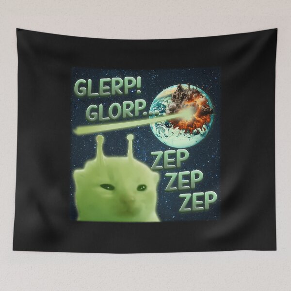 Item preview,  Glorp Alien Cat Brainrot designed and sold by Dreamdesigne.
