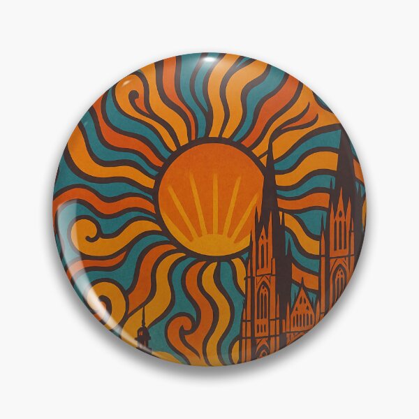 Item preview, Trippy Psychedelic Poster of La Plata | Neon Planned City Dream | Surreal Argentine Capital Art designed and sold by PaintedPixels01.