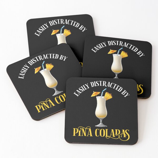 Item preview, Easily Distracted By Pina Coladas designed and sold by Cat Lady Designs.