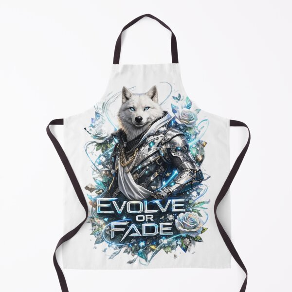 Item preview, Cybernetic White Wolf: Evolve Or Fade designed and sold by newvisionart191.