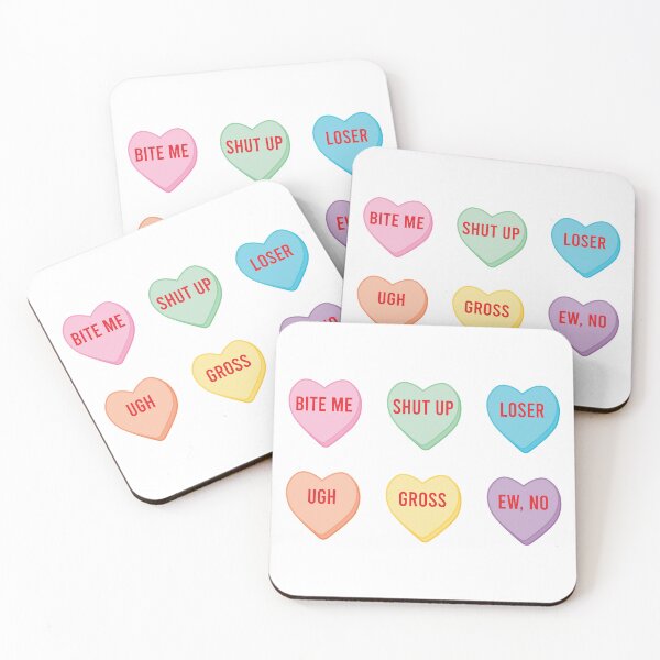 Item preview, Not So Sweet Candy Hearts designed and sold by randkcreativeco.