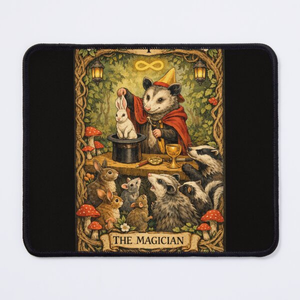 Item preview, The Opossum Magician Tarot Card designed and sold by Poppy the Opossum .